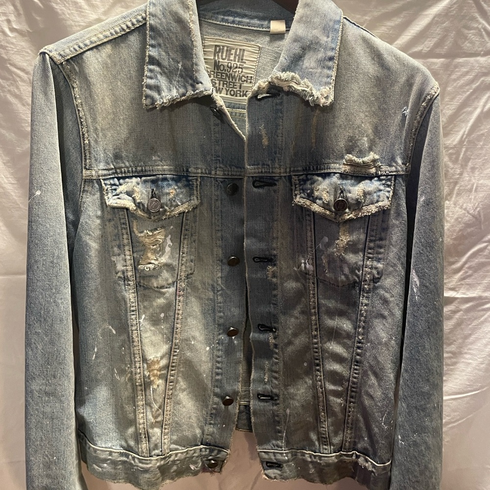RUEHL Vintage Distressed Denim Jacket